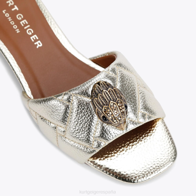 Kurt Geiger mujer sandalia plana london kensington 2LPR350 | calzados oro